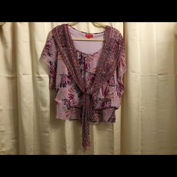 Pretty, Cool & Comfortable, Abstract Floral Blouse - Picture 4 of 5